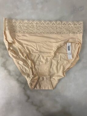 Soma lace high leg womens underwear size XXL pale sand